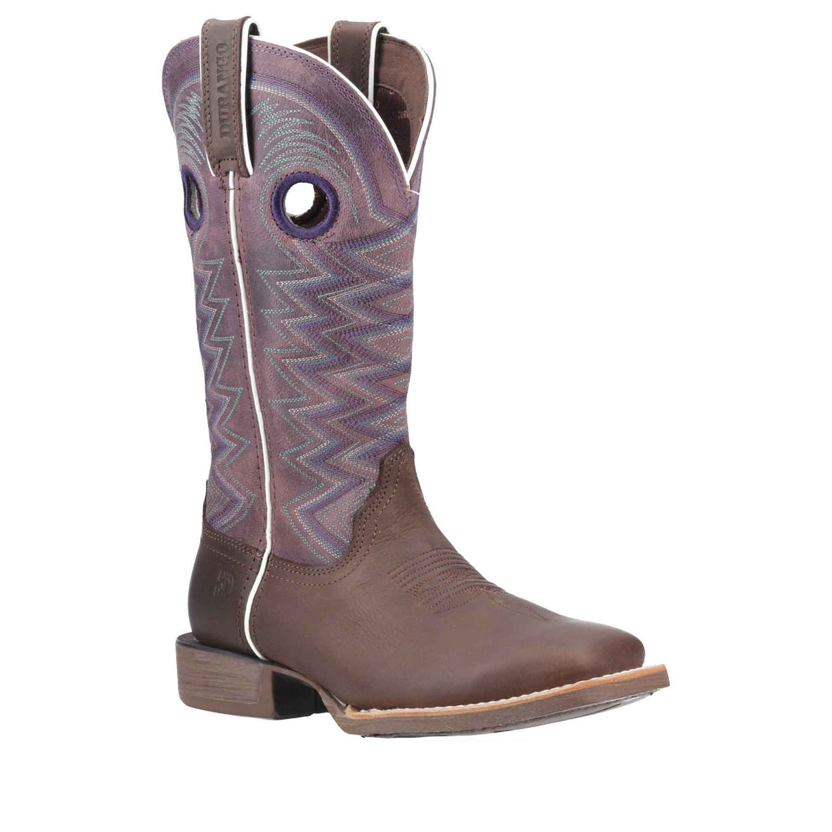 Damen Lady Rebel Pro Westernstiefel Dunkle Erde und Amethyst