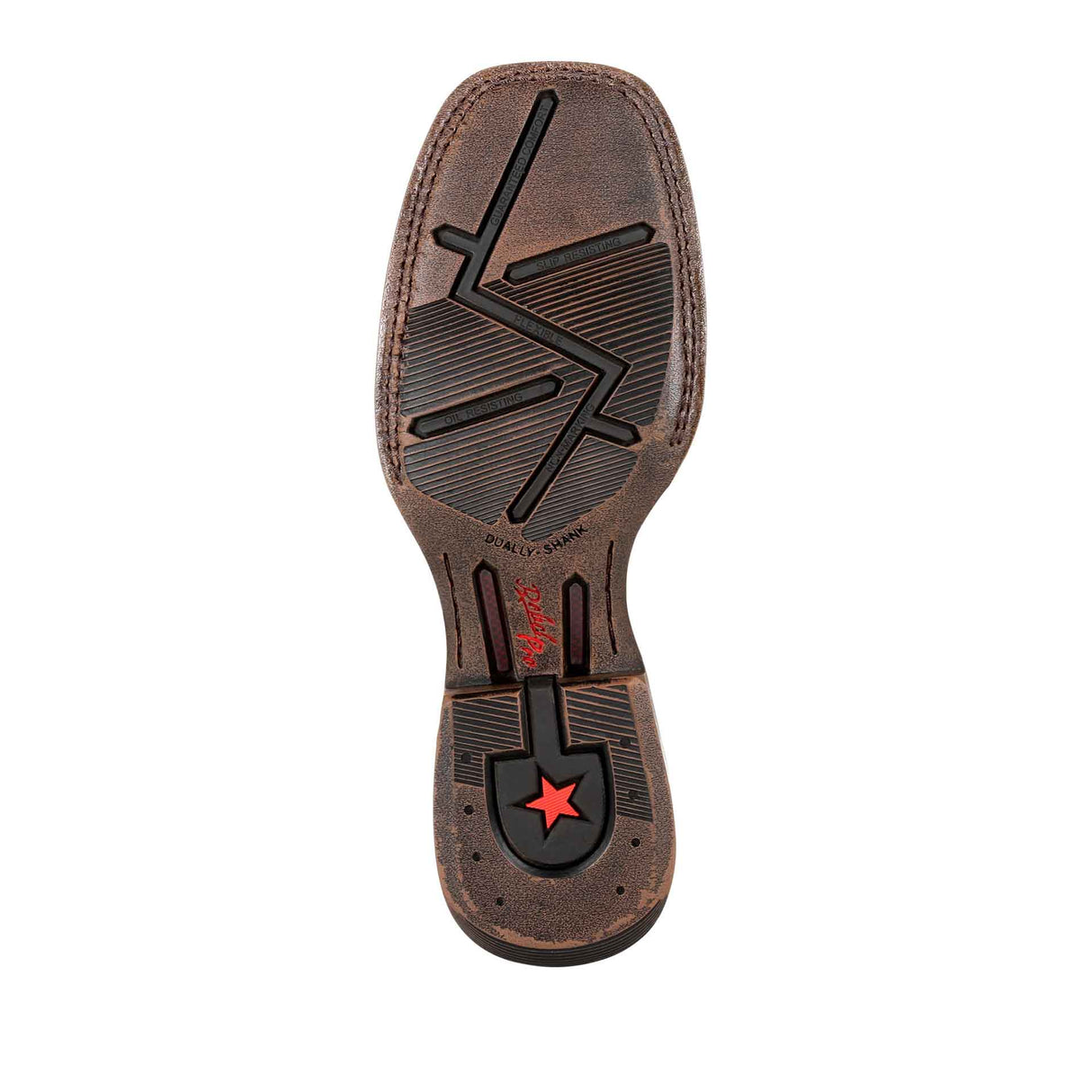 Damen Lady Rebel Pro Westernstiefel Dunkle Erde und Amethyst