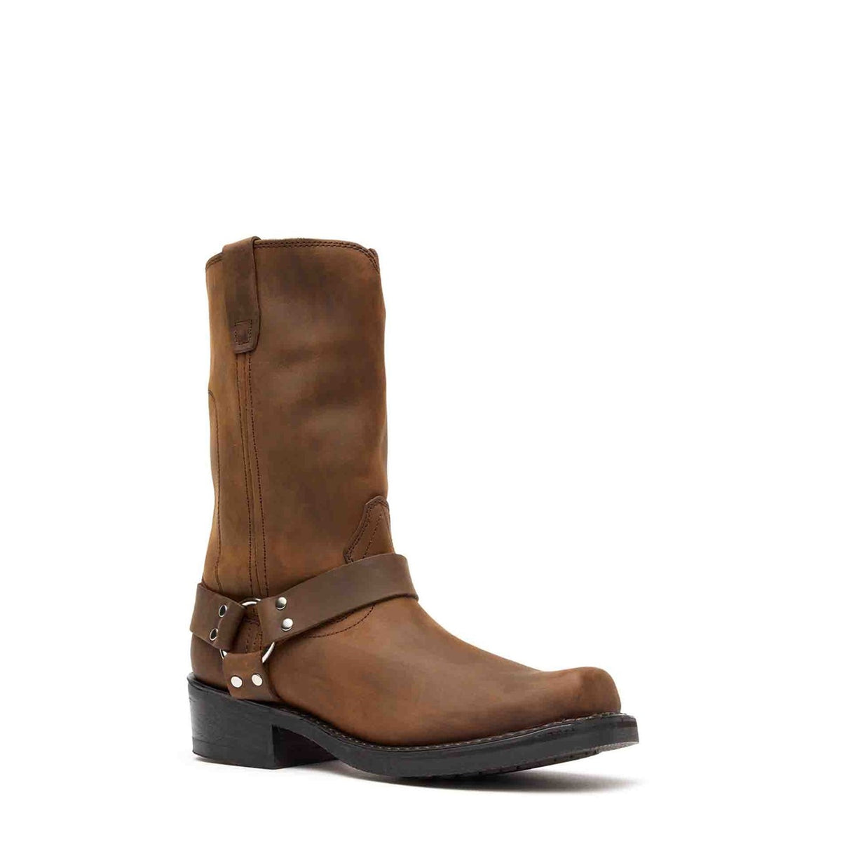 Herren Harness Bikerboots Distressed-Braun