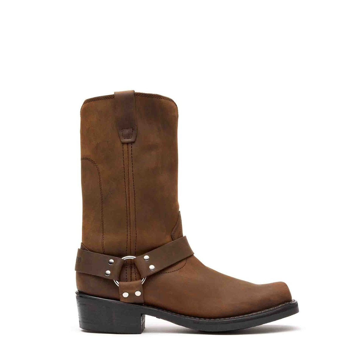 Herren Harness Bikerboots Distressed-Braun