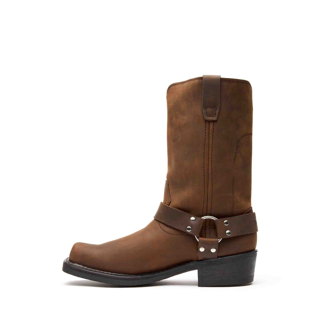 Herren Harness Bikerboots Distressed-Braun