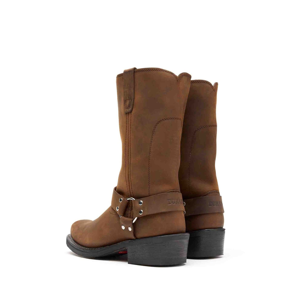 Herren Harness Bikerboots Distressed-Braun