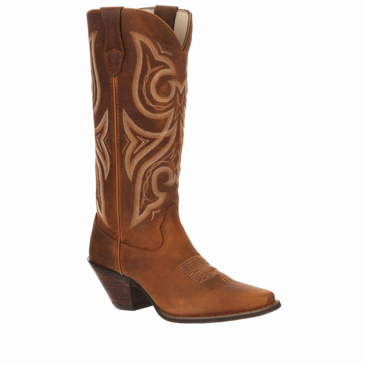 Damen Crush Westernstiefel Distressed-Cognac