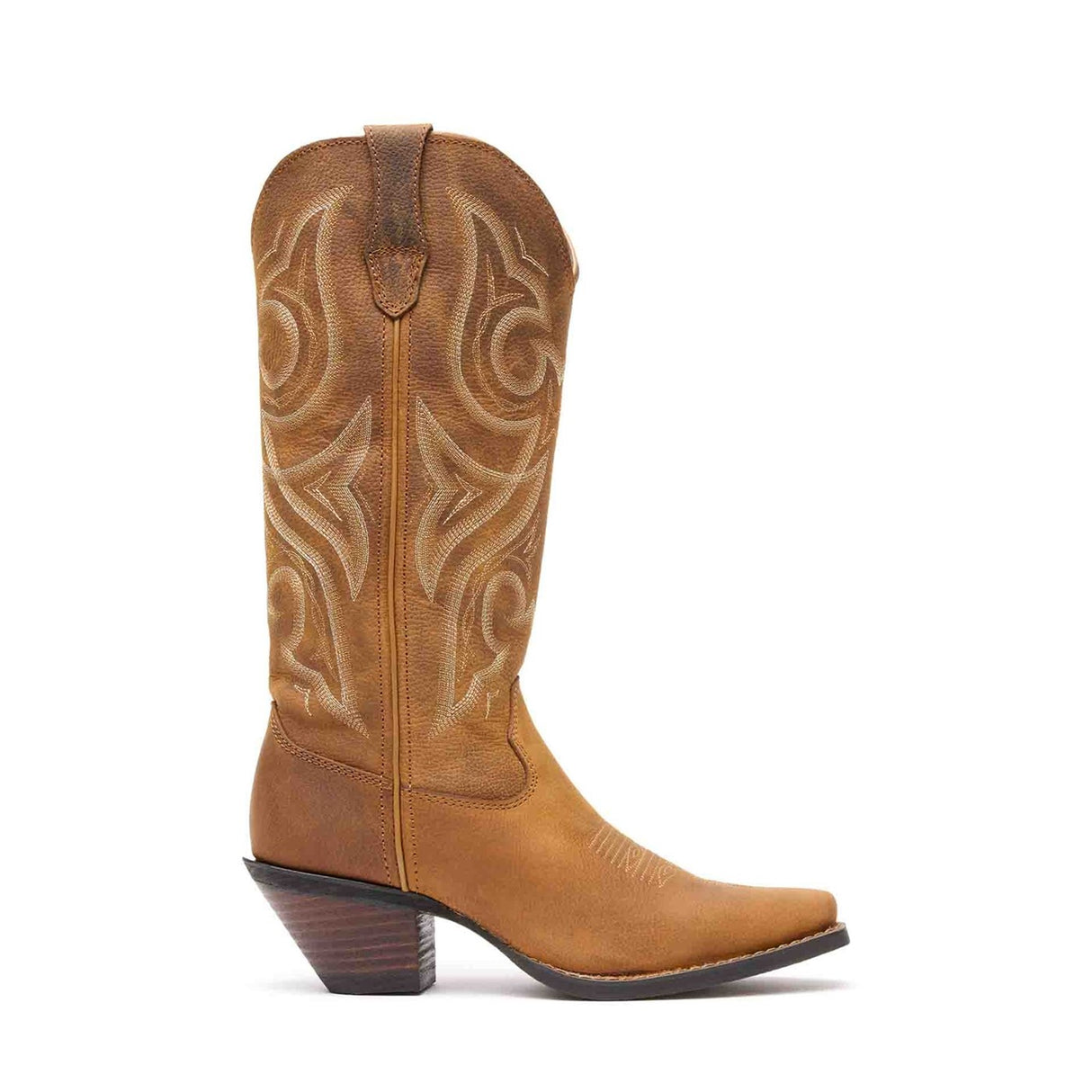 Damen Crush Westernstiefel Distressed-Cognac