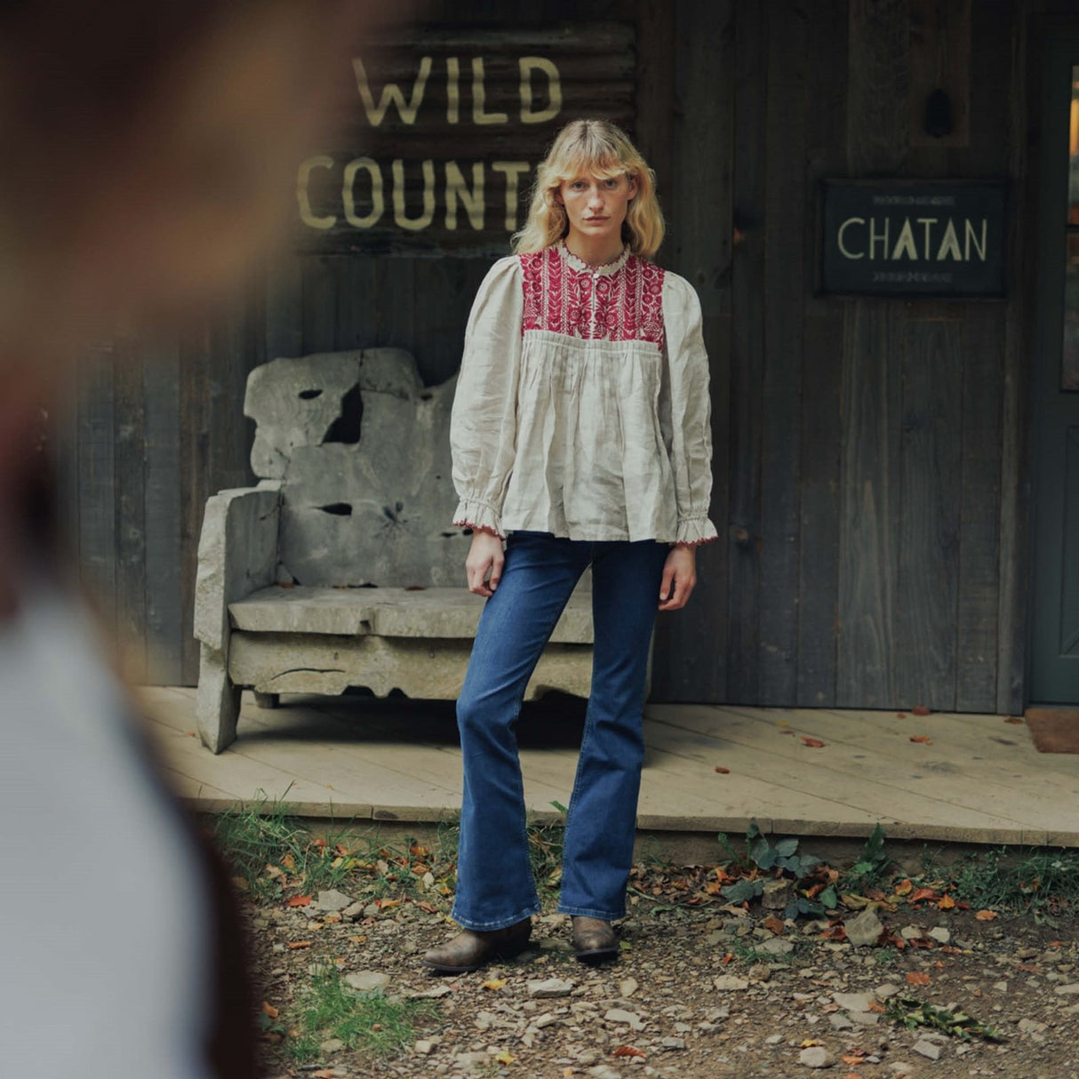 Damen Crush Westernstiefel Treibholz