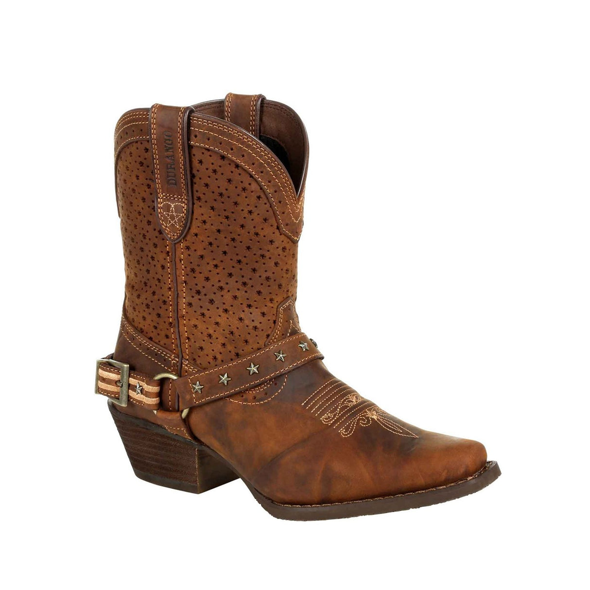 Damen Crush Westernstiefel Rehbraun