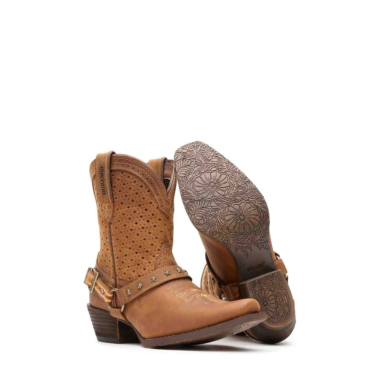 Damen Crush Westernstiefel Rehbraun