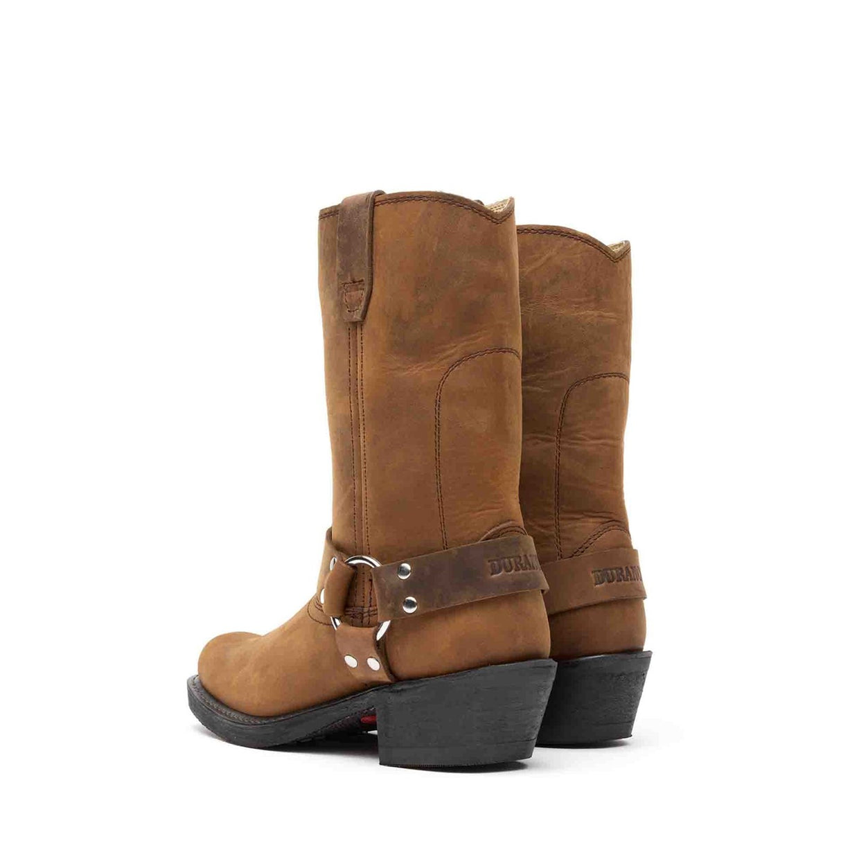 Damen Harness Bikerboots Braun Harness