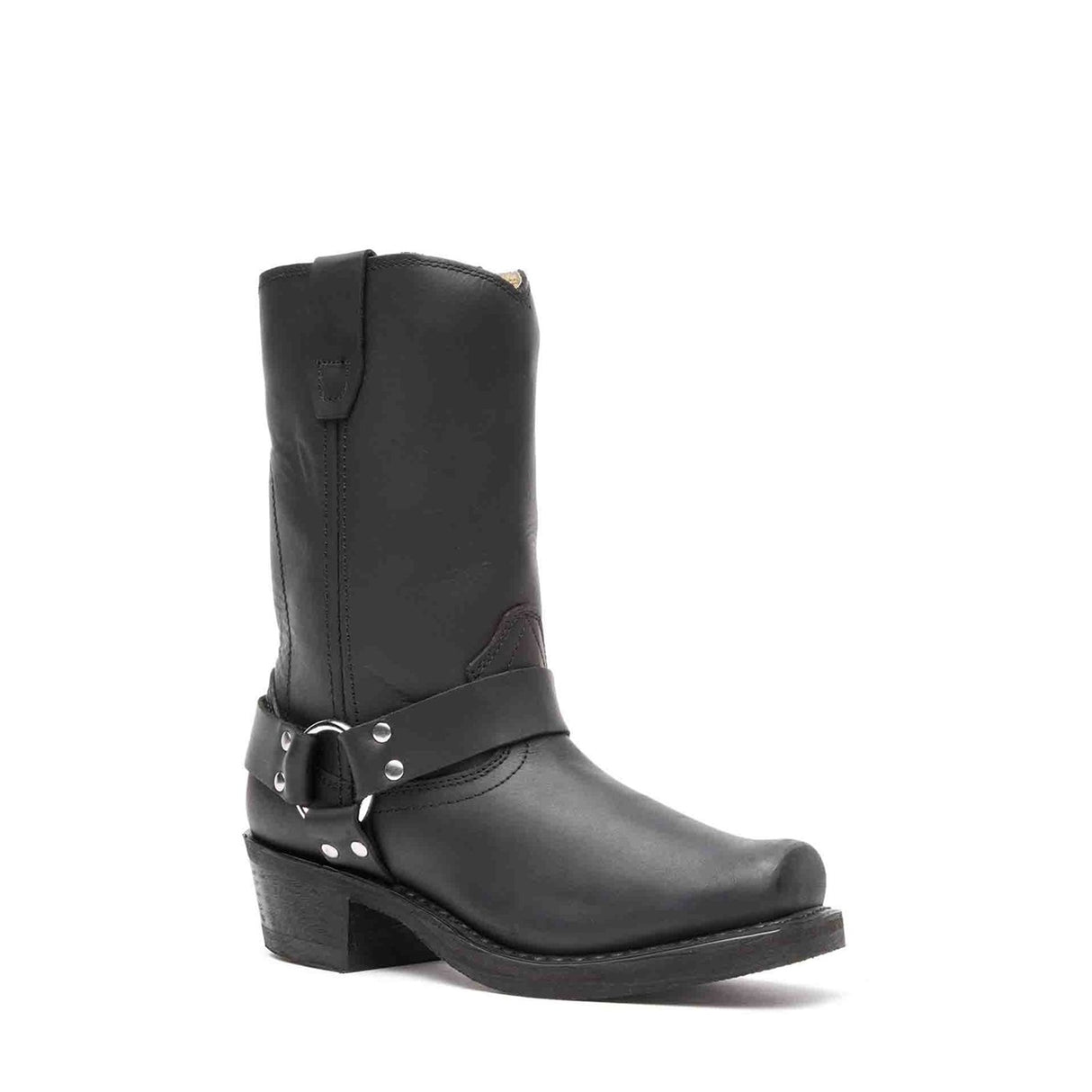 Damen Harness Bikerboots Schwarz