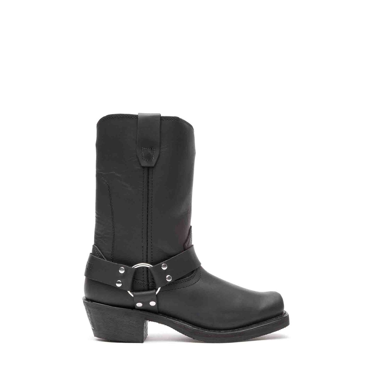 Damen Harness Bikerboots Schwarz