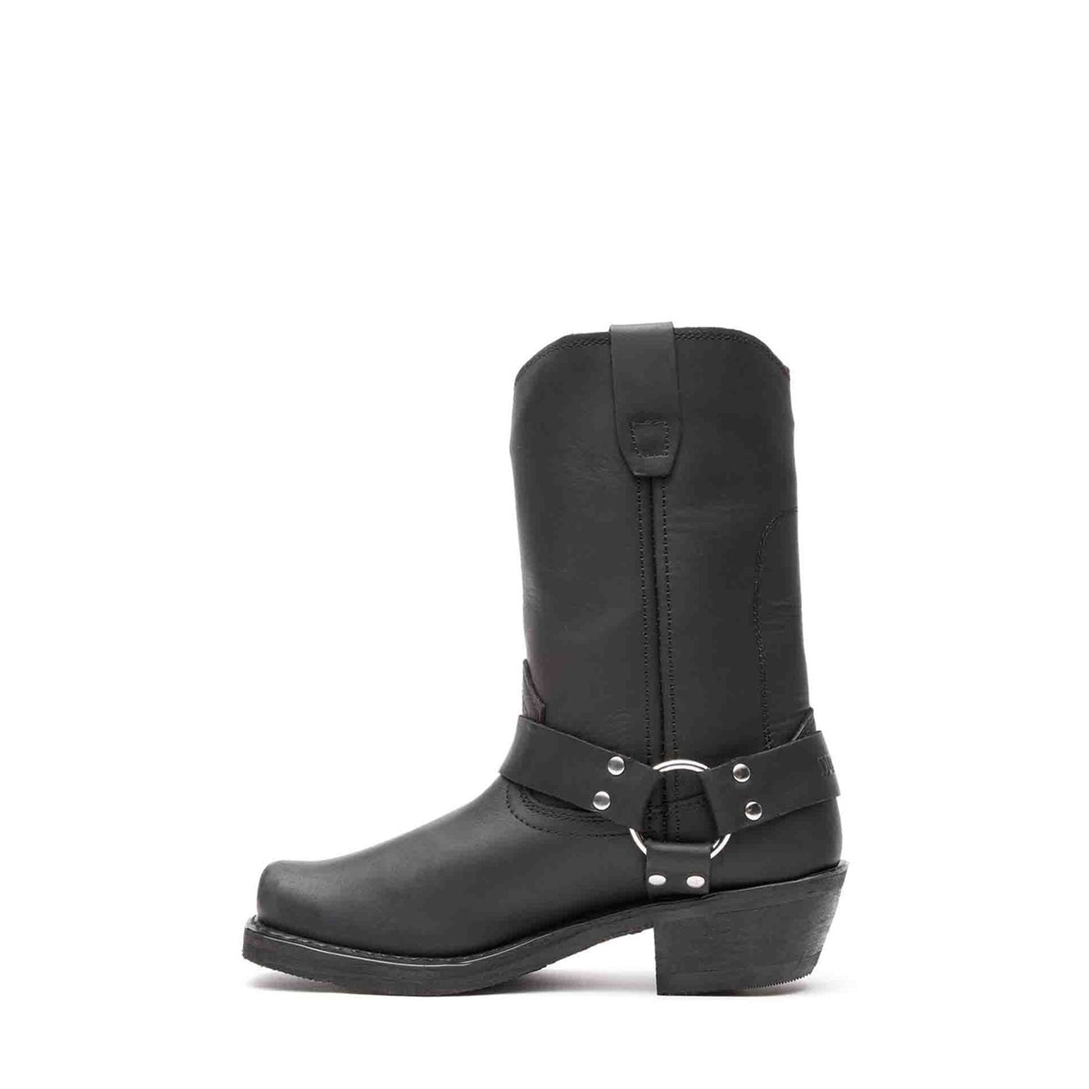 Damen Harness Bikerboots Schwarz