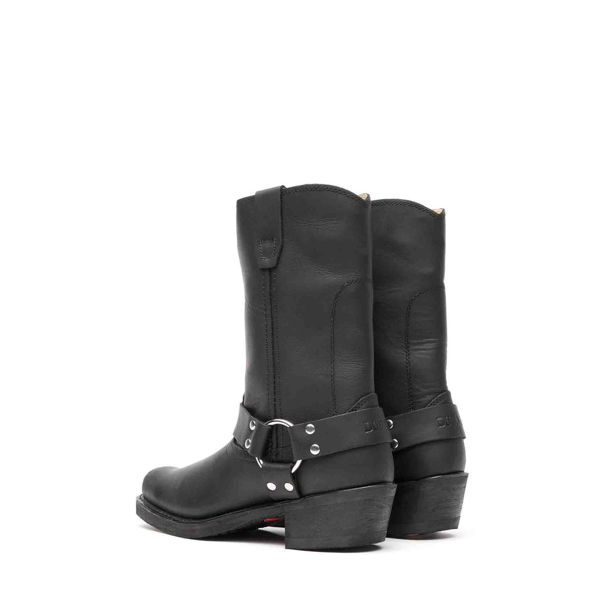 Damen Harness Bikerboots Schwarz