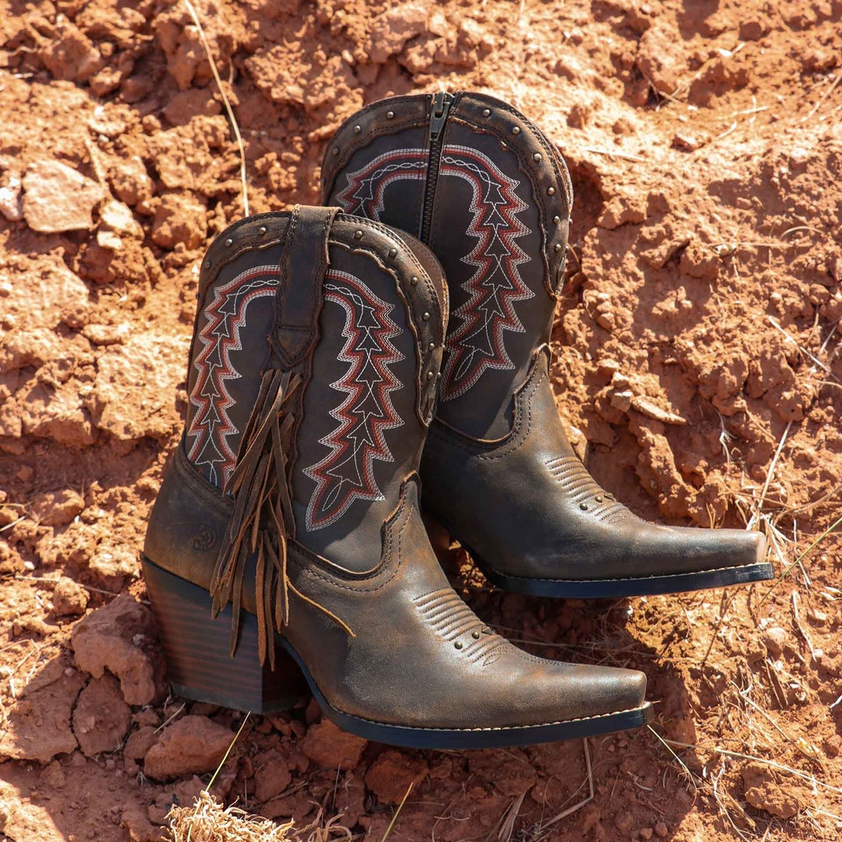 Damen Crush Westernstiefel Roasted Pecan