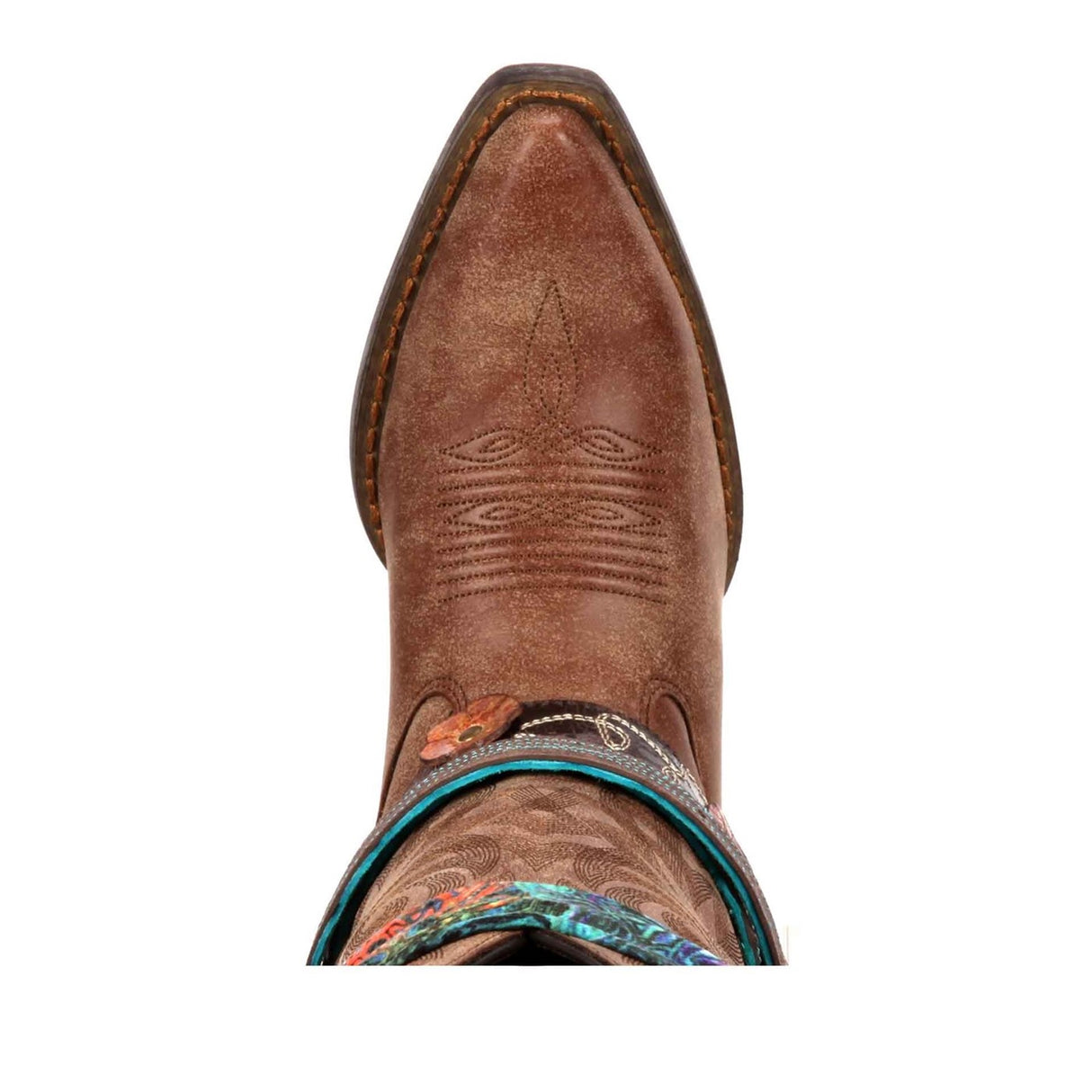 Damen Crush Accessorised Westernstiefel Braun