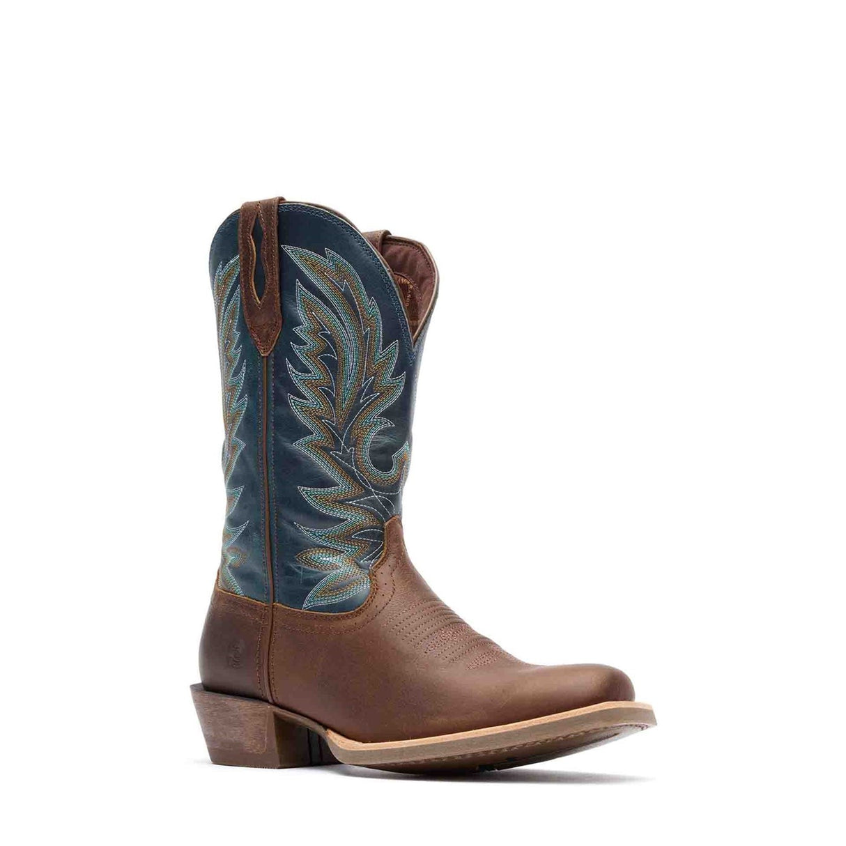 Herren Rebel Pro Westernstiefel Braun und Blau