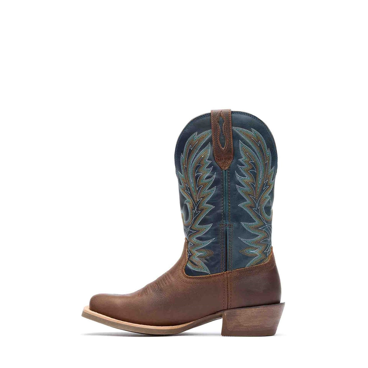 Herren Rebel Pro Westernstiefel Braun und Blau