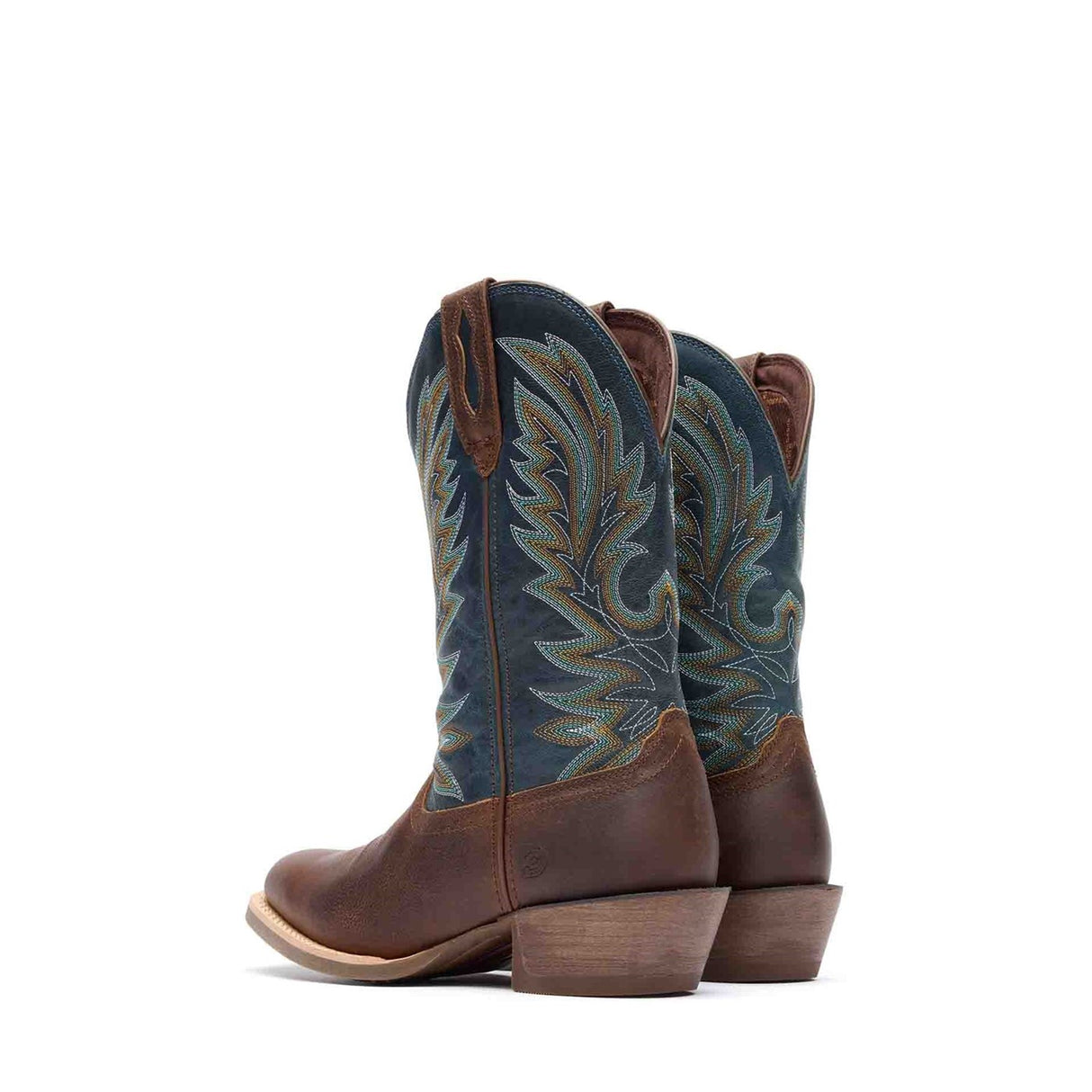 Herren Rebel Pro Westernstiefel Braun und Blau