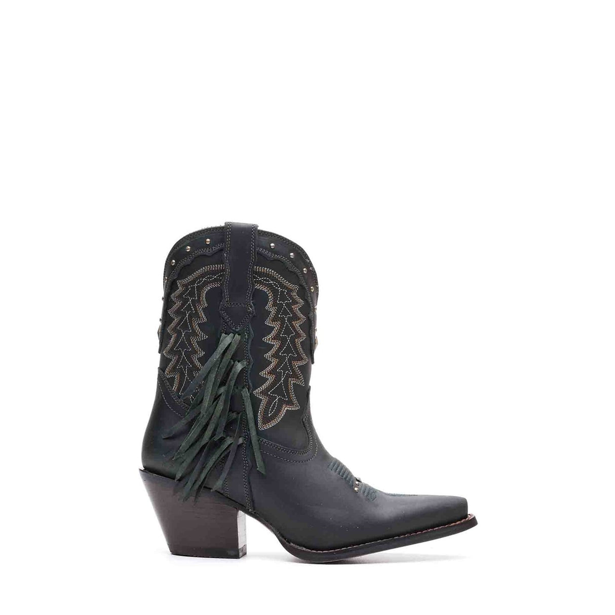 Damen Crush Westernstiefel Sattelbraun und Denimblau