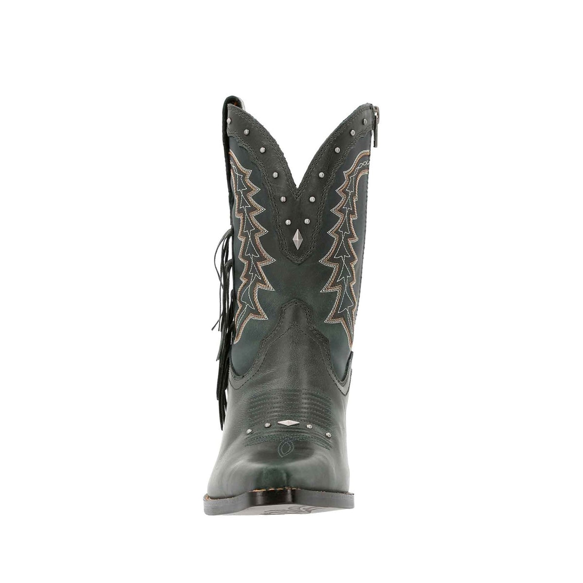 Damen Crush Westernstiefel Sattelbraun und Denimblau