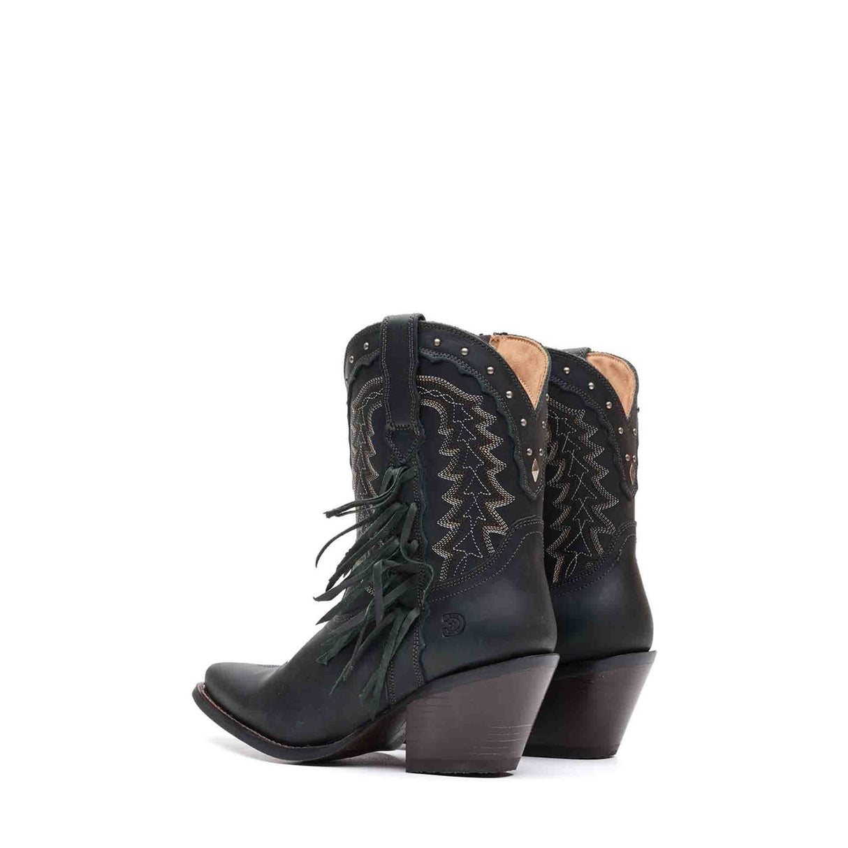 Damen Crush Westernstiefel Sattelbraun und Denimblau