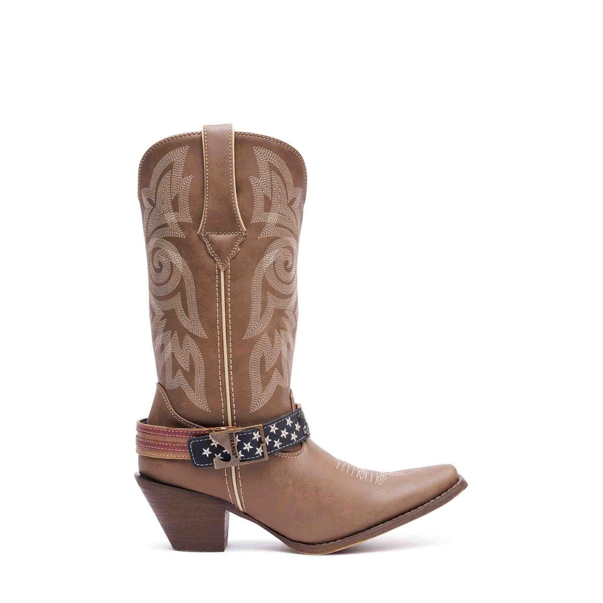 Damen Crush Flag Accessory Westernstiefel Braun/Khaki