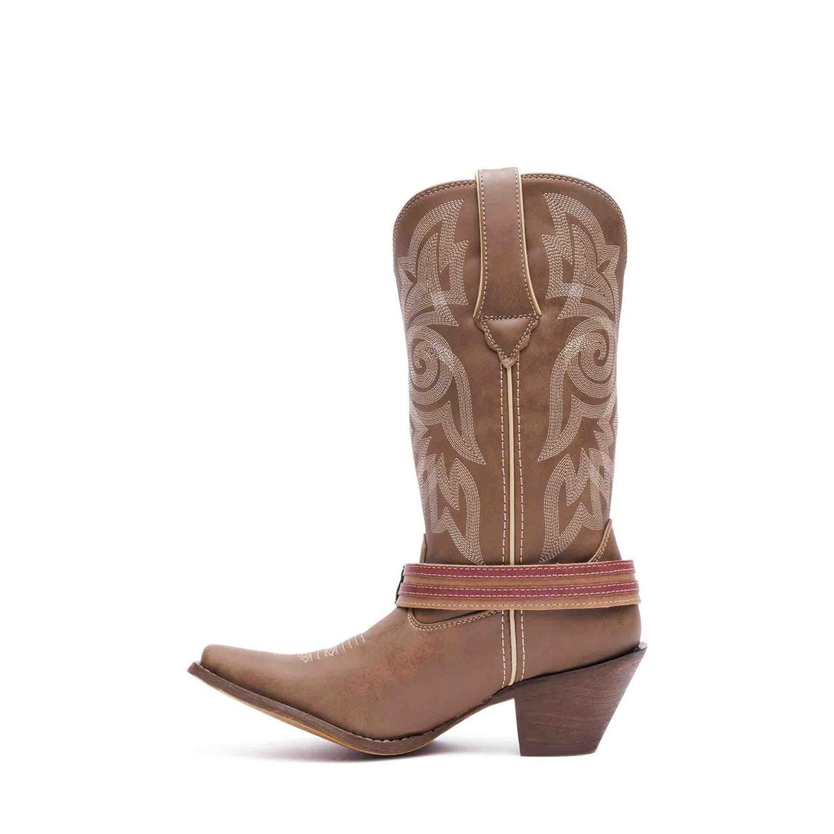 Damen Crush Flag Accessory Westernstiefel Braun/Khaki
