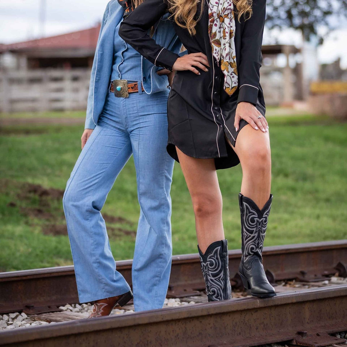 Damen Crush Westernstiefel Black Beauty