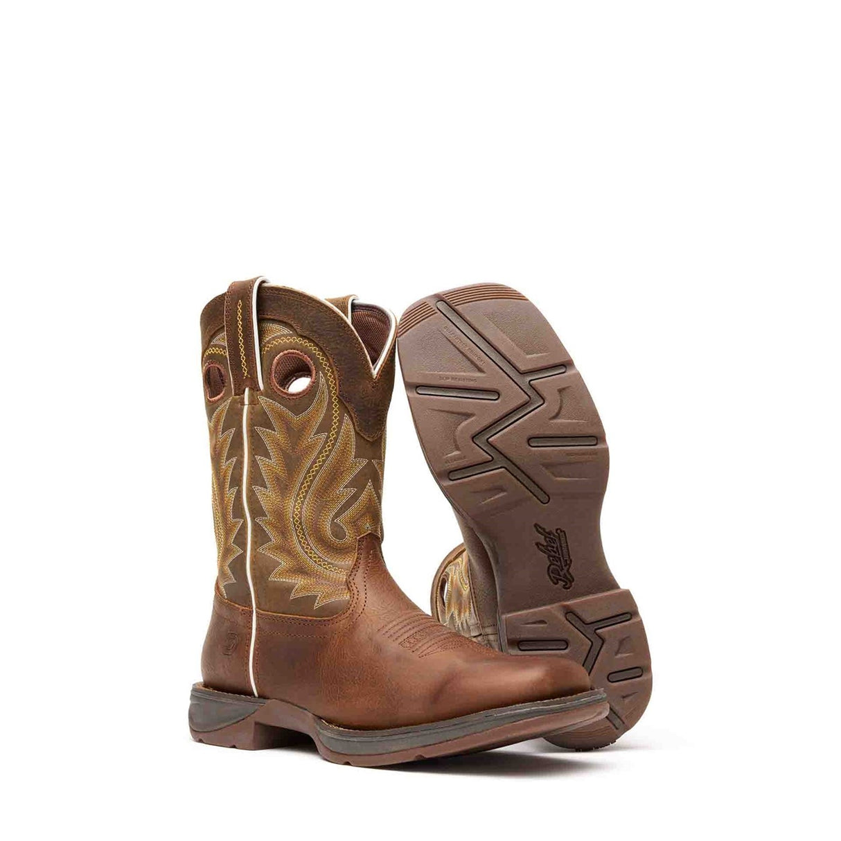 Herren Rebel Westernstiefel Sattelbraun