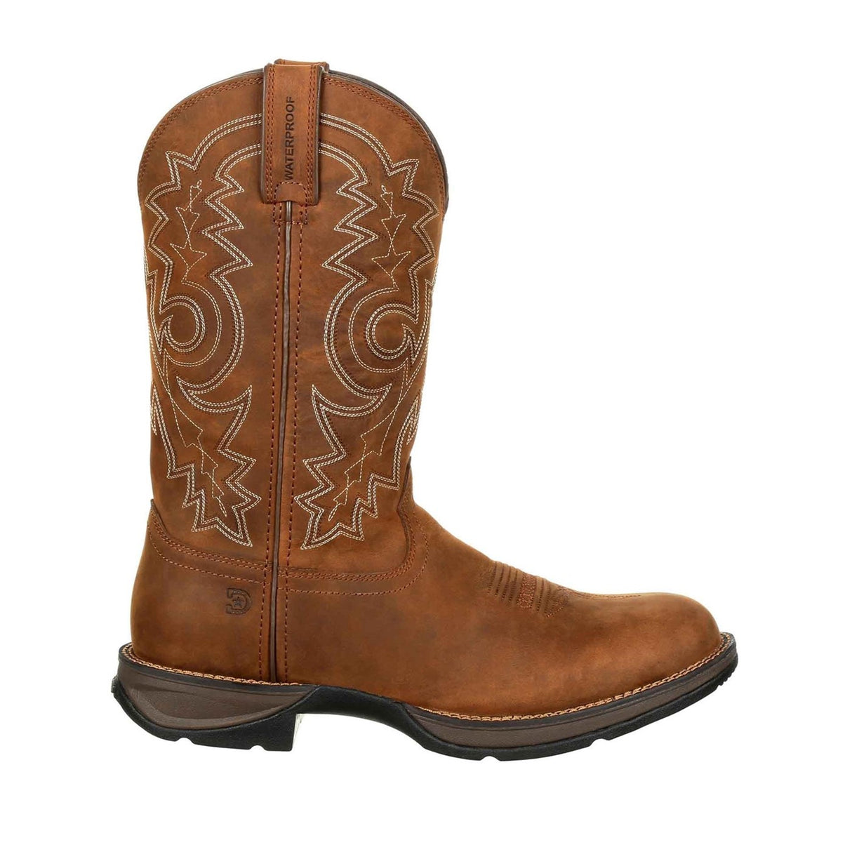 Herren Rebel Wasserfeste Westernstiefel Kojoten-Braun