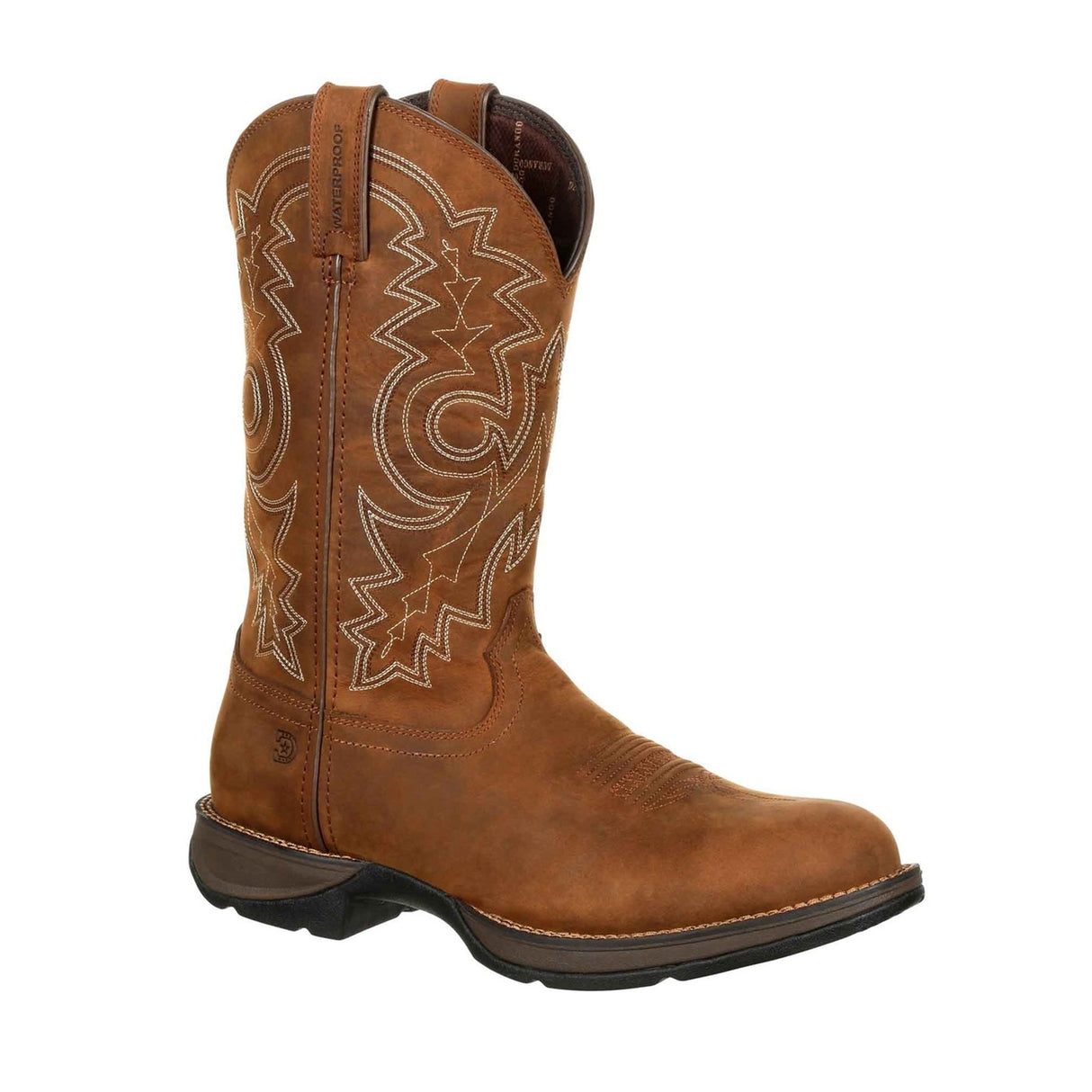 Herren Rebel Wasserfeste Westernstiefel Kojoten-Braun