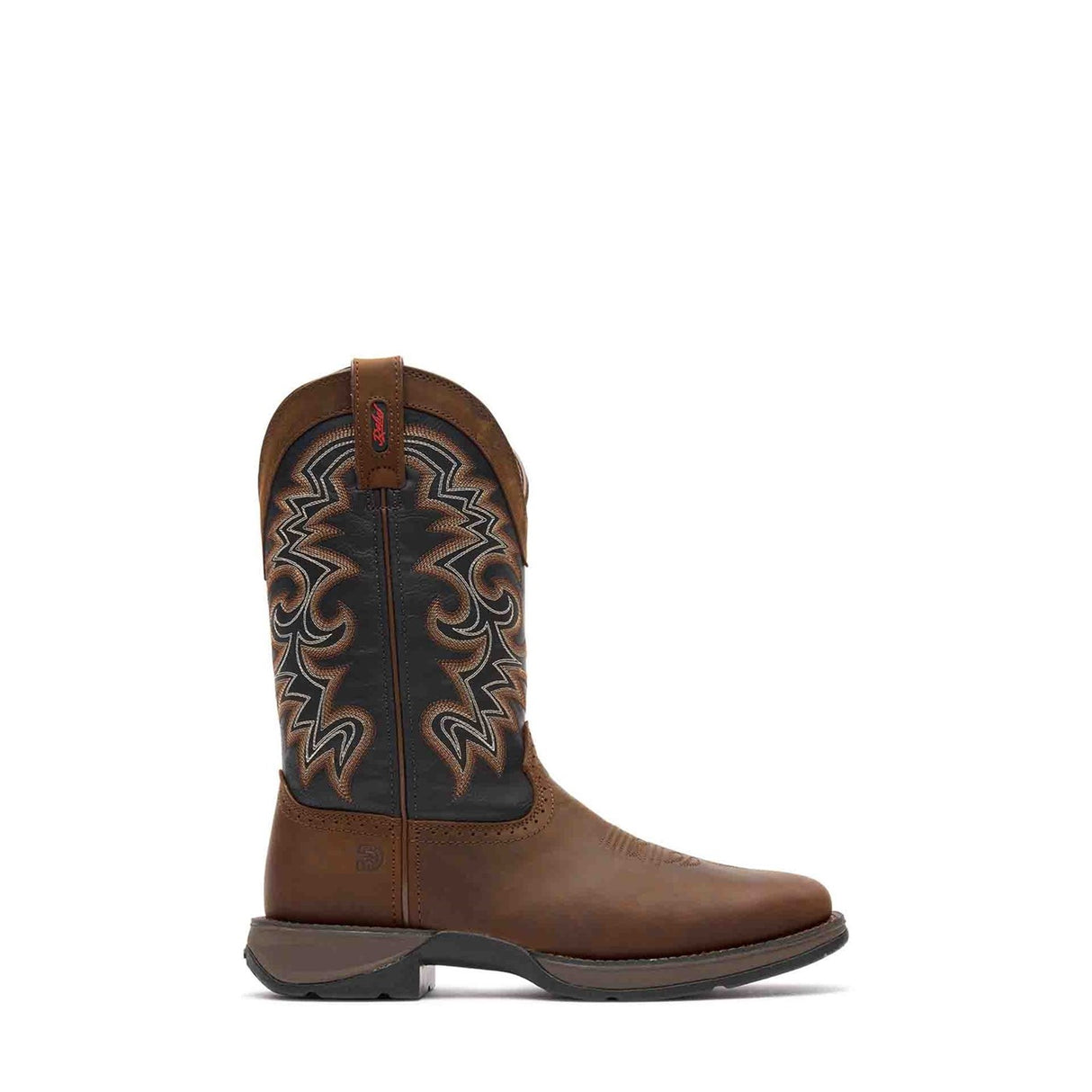 Herren Rebel Westernstiefel Schokolade und Mitternacht