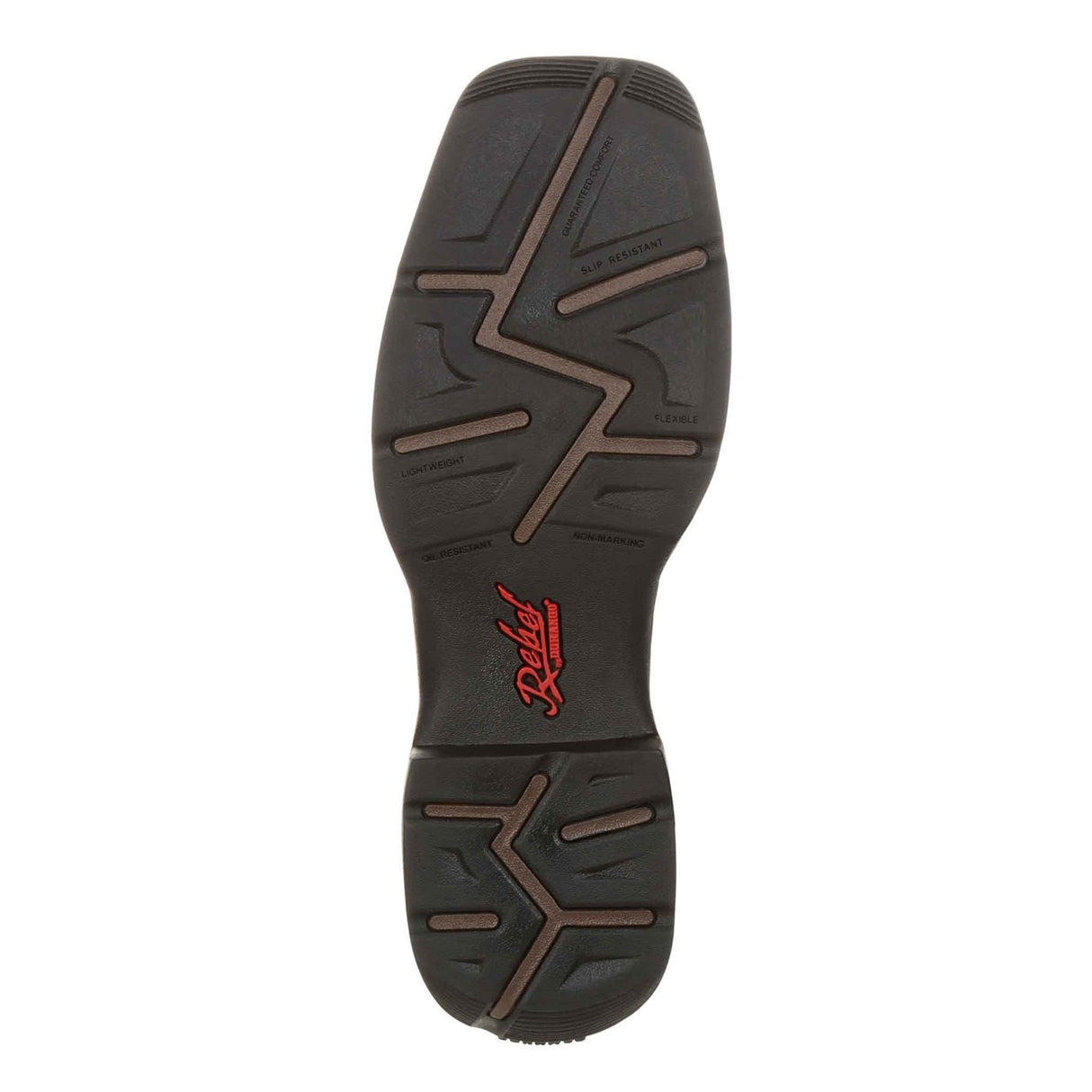 Herren Rebel Westernstiefel Schokolade und Mitternacht