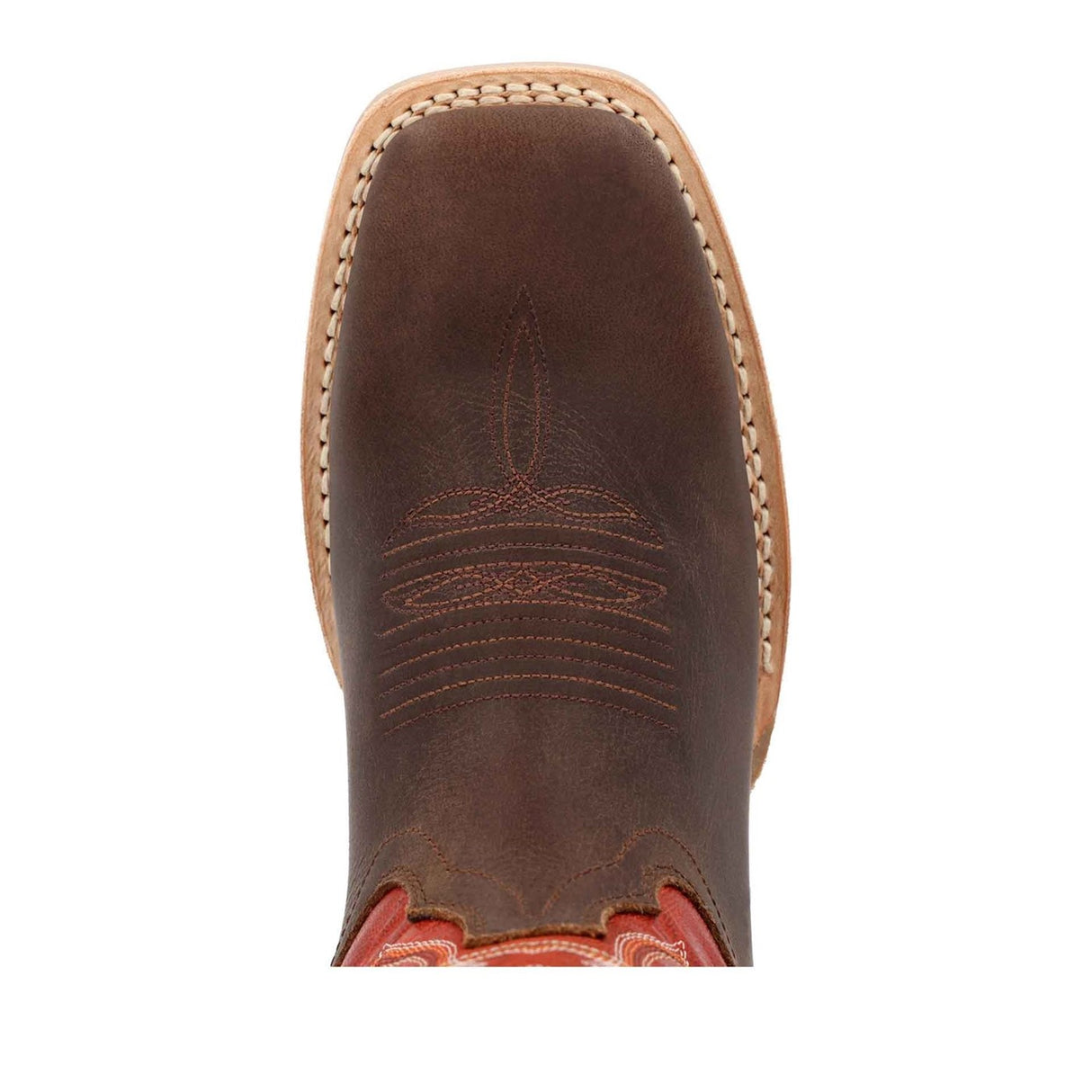 Herren Rebel Pro Westernstiefel Used-Braun und Chilischote