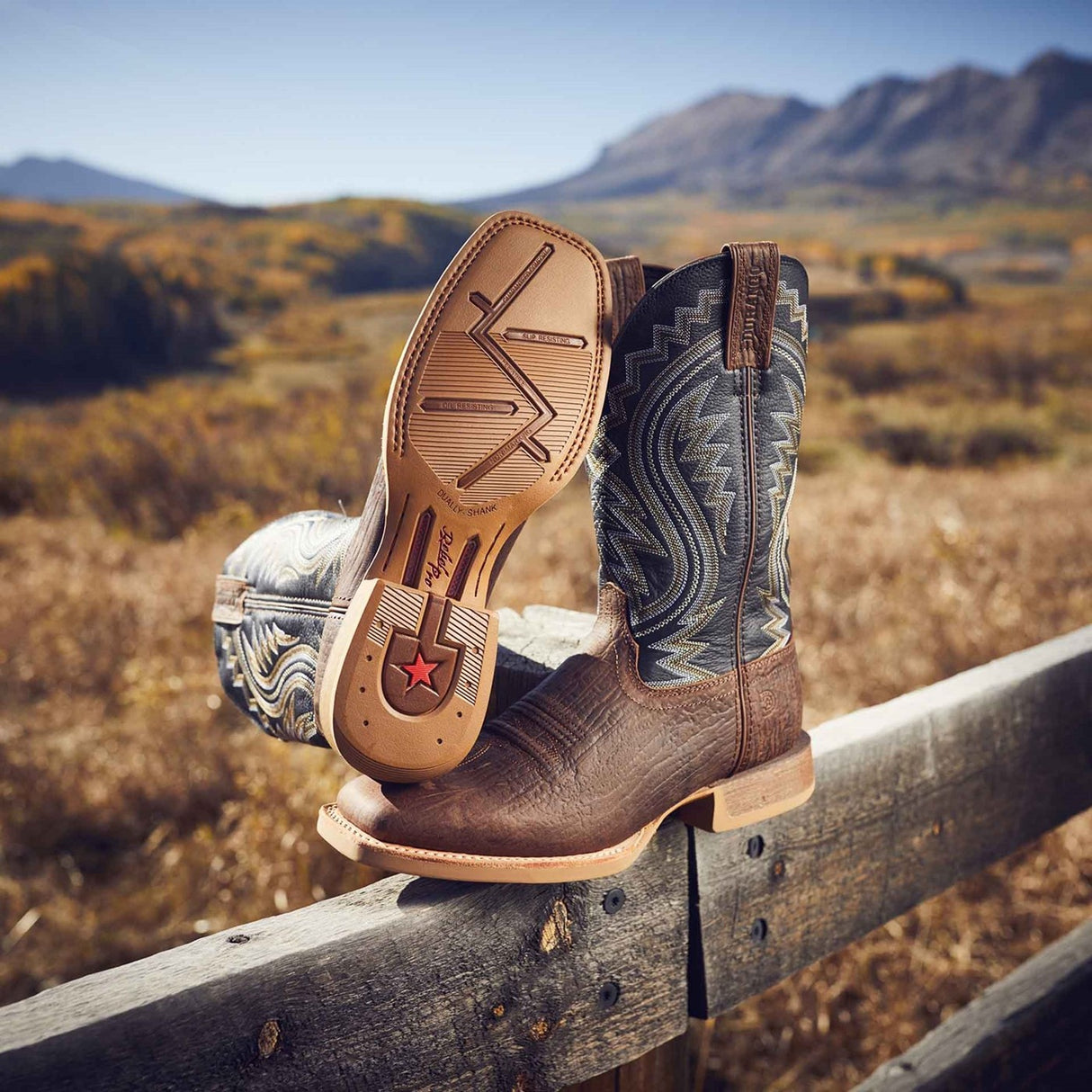 Herren Rebel Pro Westernstiefel Eichel und Onyx-Schwarz