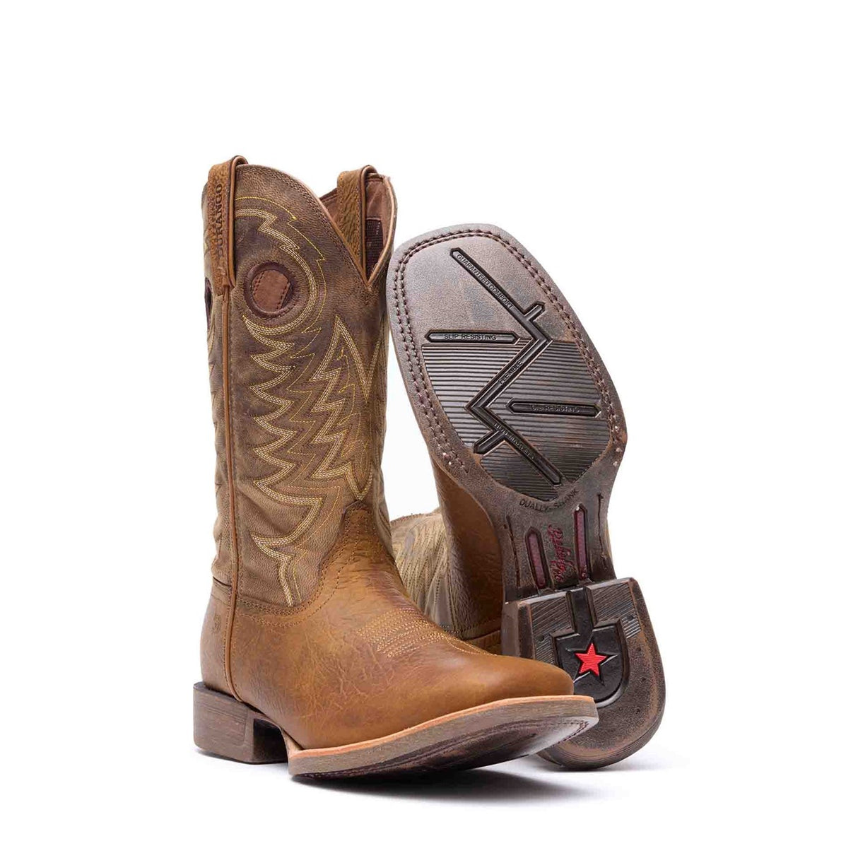 Herren Rebel Pro Westernstiefel Flachsbraun