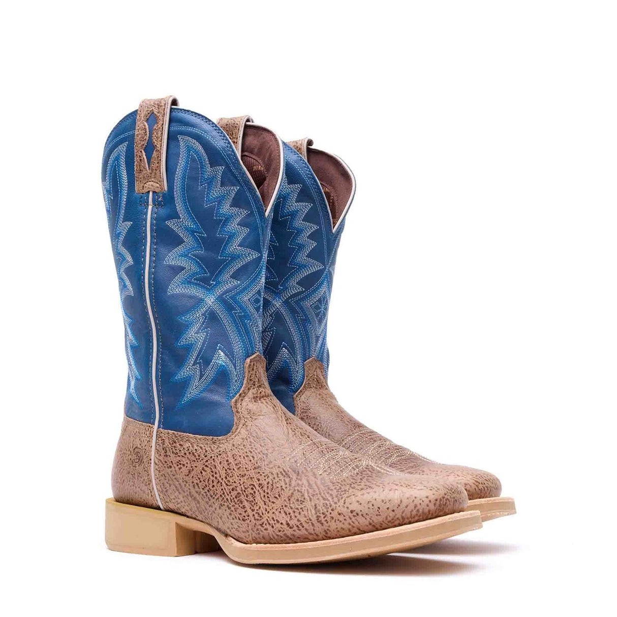 Herren Rebel Pro Lite Westernstiefel Helles Bueffelbraun und Nebel