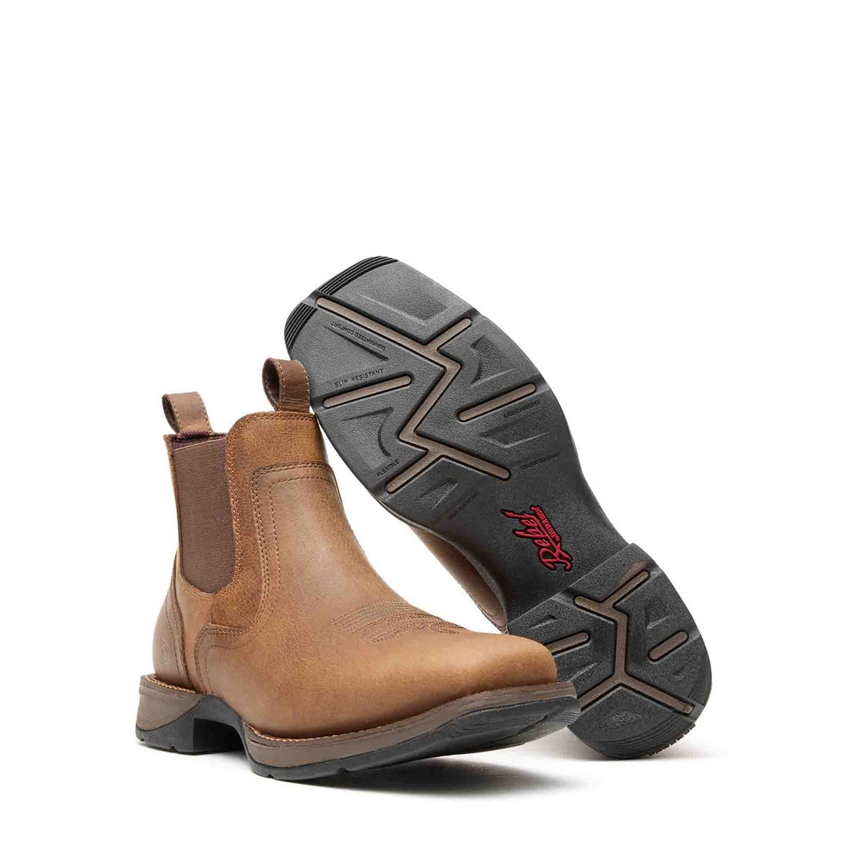 Herren Red Dirt Rebel Western-Ankleboots Old-Town-Braun und Hellbraun