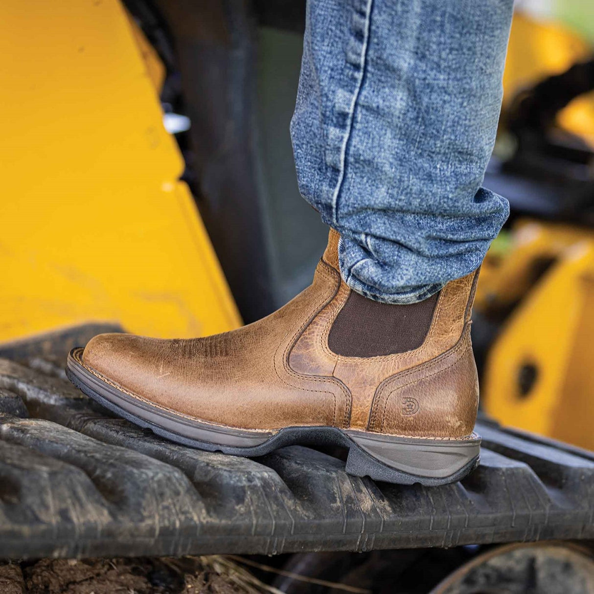 Herren Red Dirt Rebel Western-Ankleboots Old-Town-Braun und Hellbraun