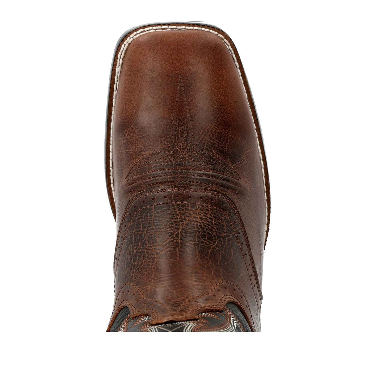 Herren Westward Westernstiefel Dunkle Kastanie und Onyx-Schwarz