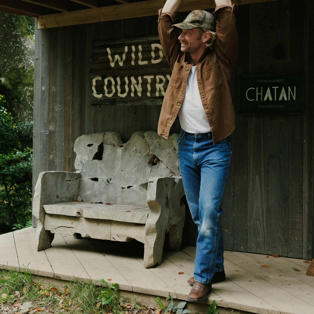 Herren Westward Westernstiefel Praerie-Braun