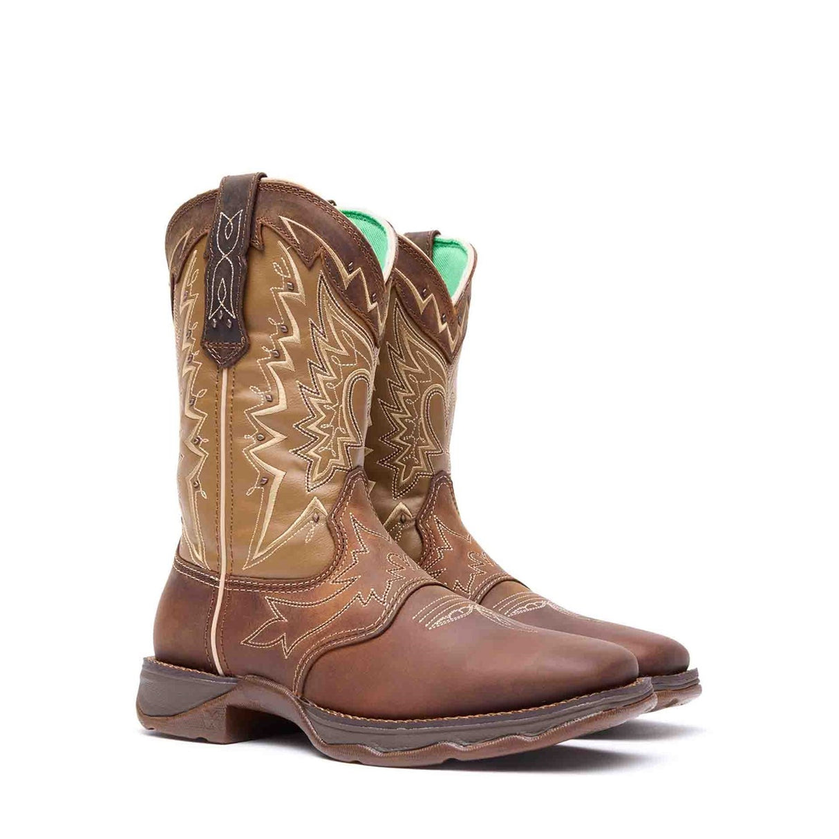 Damen Lady Rebel Westernstiefel Tabak und Braun