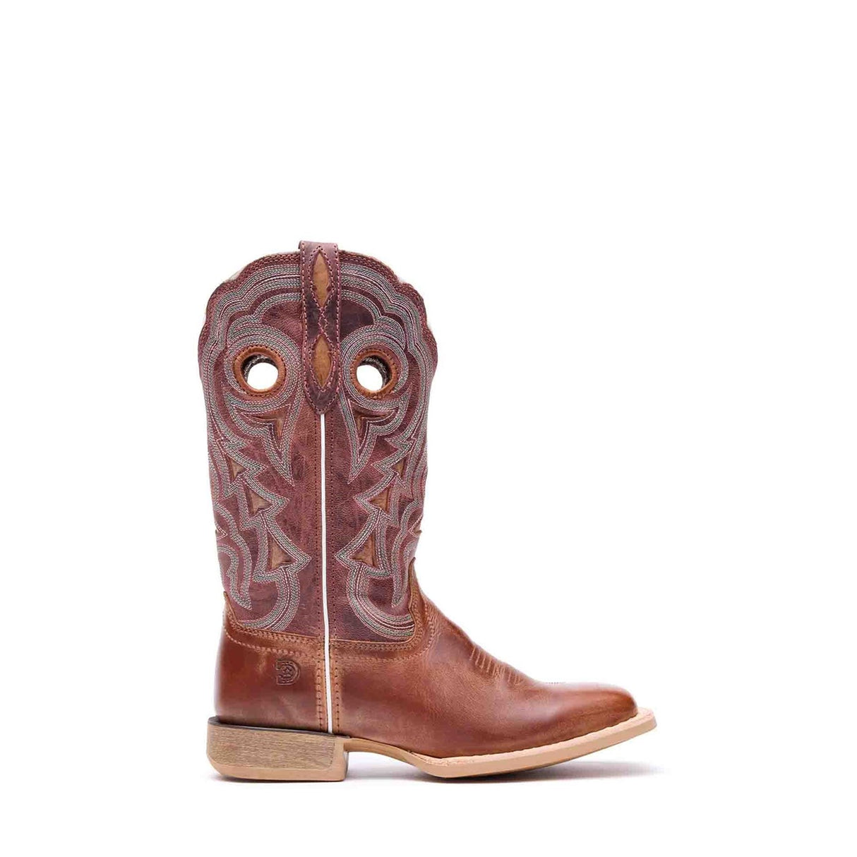 Damen Lady Rebel Pro Westernstiefel Altbraun Himmelblau