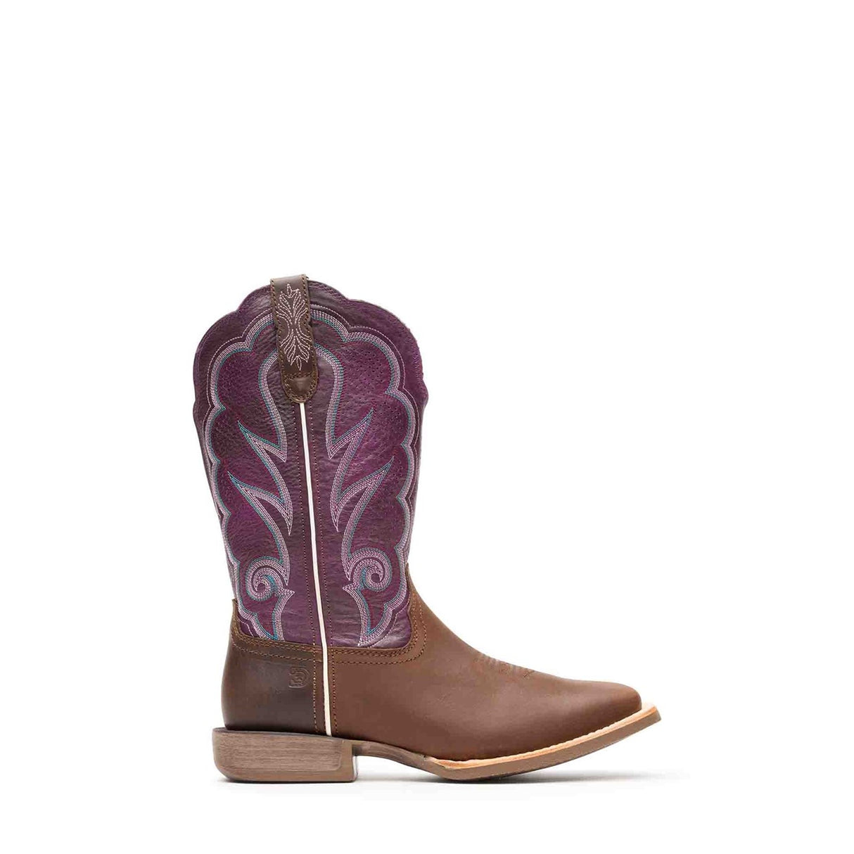 Damen Lady Rebel Pro Westernstiefel Braun Geoelt und Pflaume