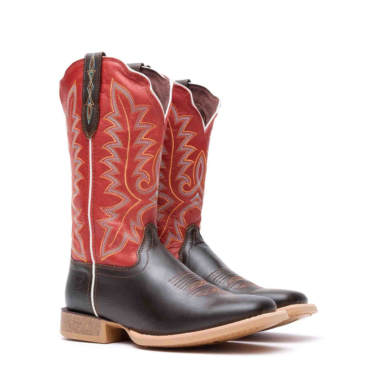 Damen Lady Rebel Pro Westernstiefel Hickory und Chilischote