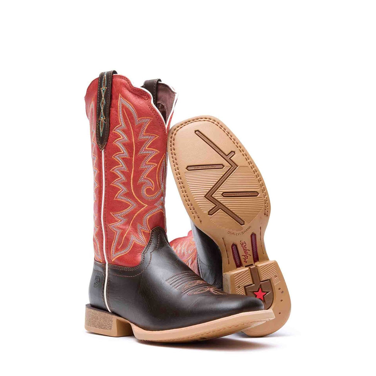 Damen Lady Rebel Pro Westernstiefel Hickory und Chilischote