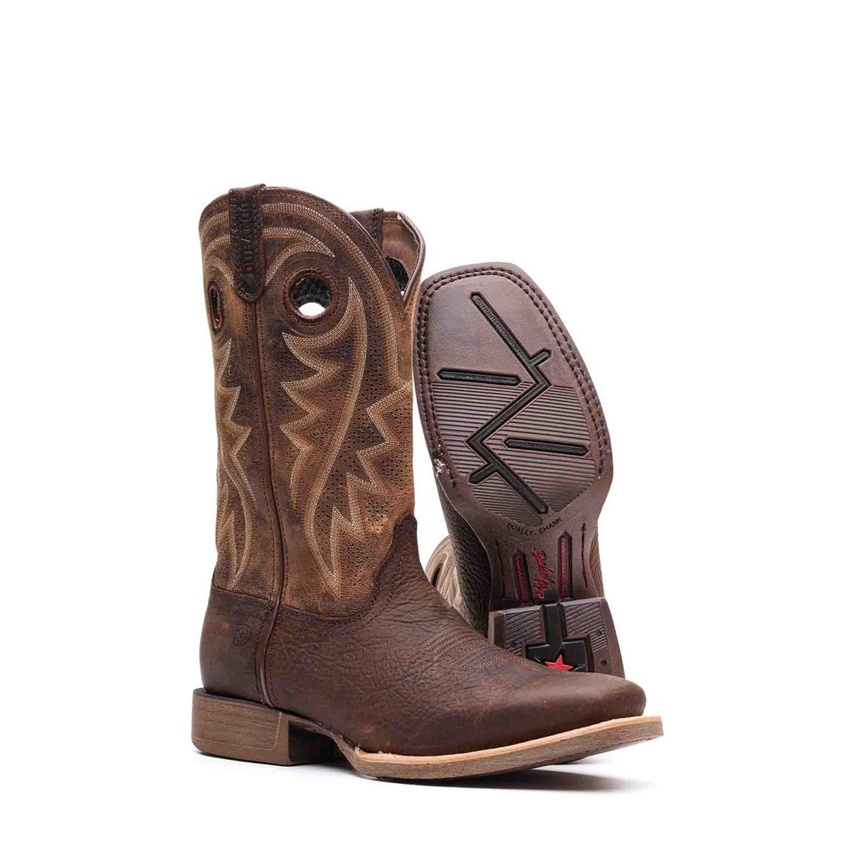 Herren Rebel Pro Westernstiefel mit weiter Passform Kastanienbraun
