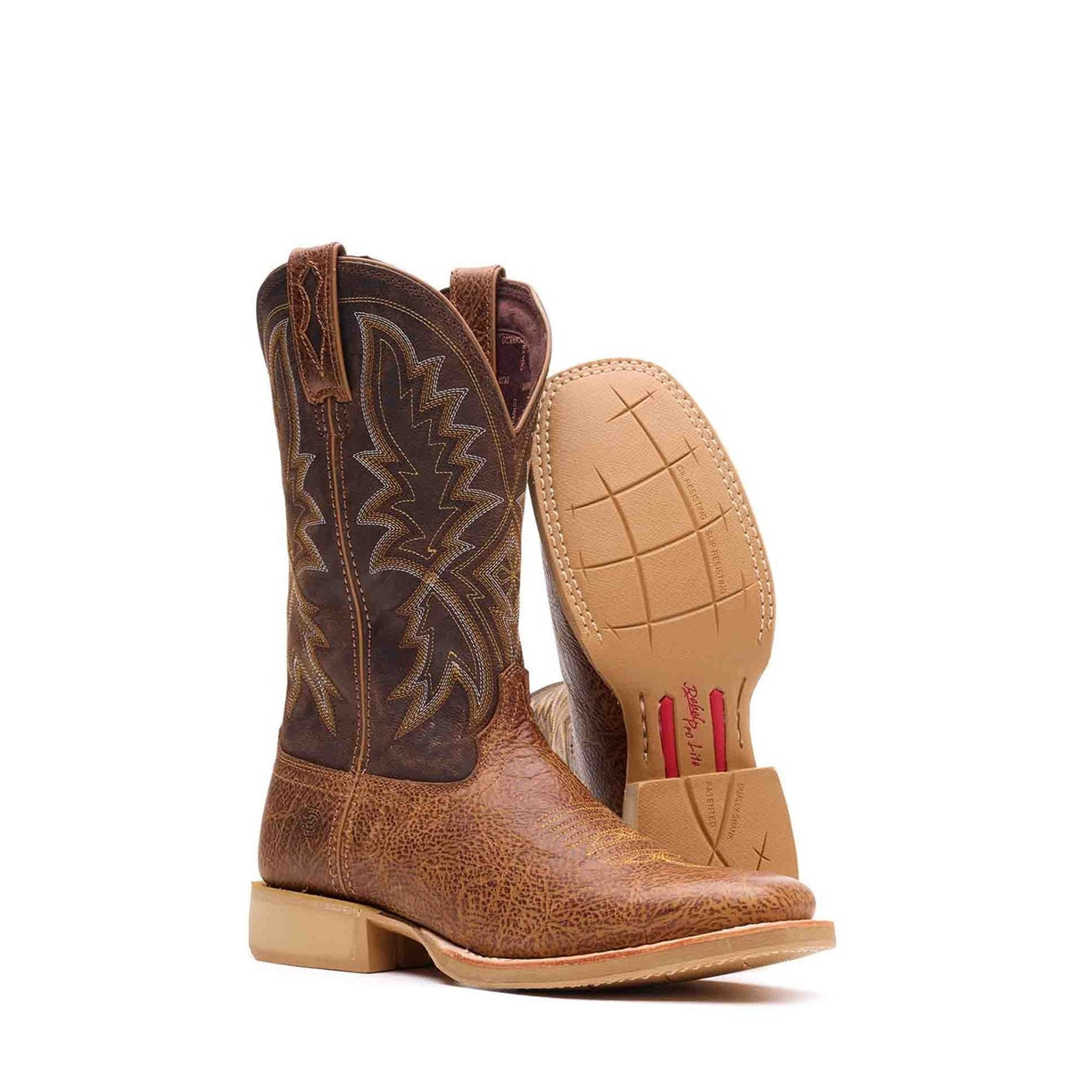 Herren Rebel Pro Lite Westernstiefel mit weiter Passform Hellbraun