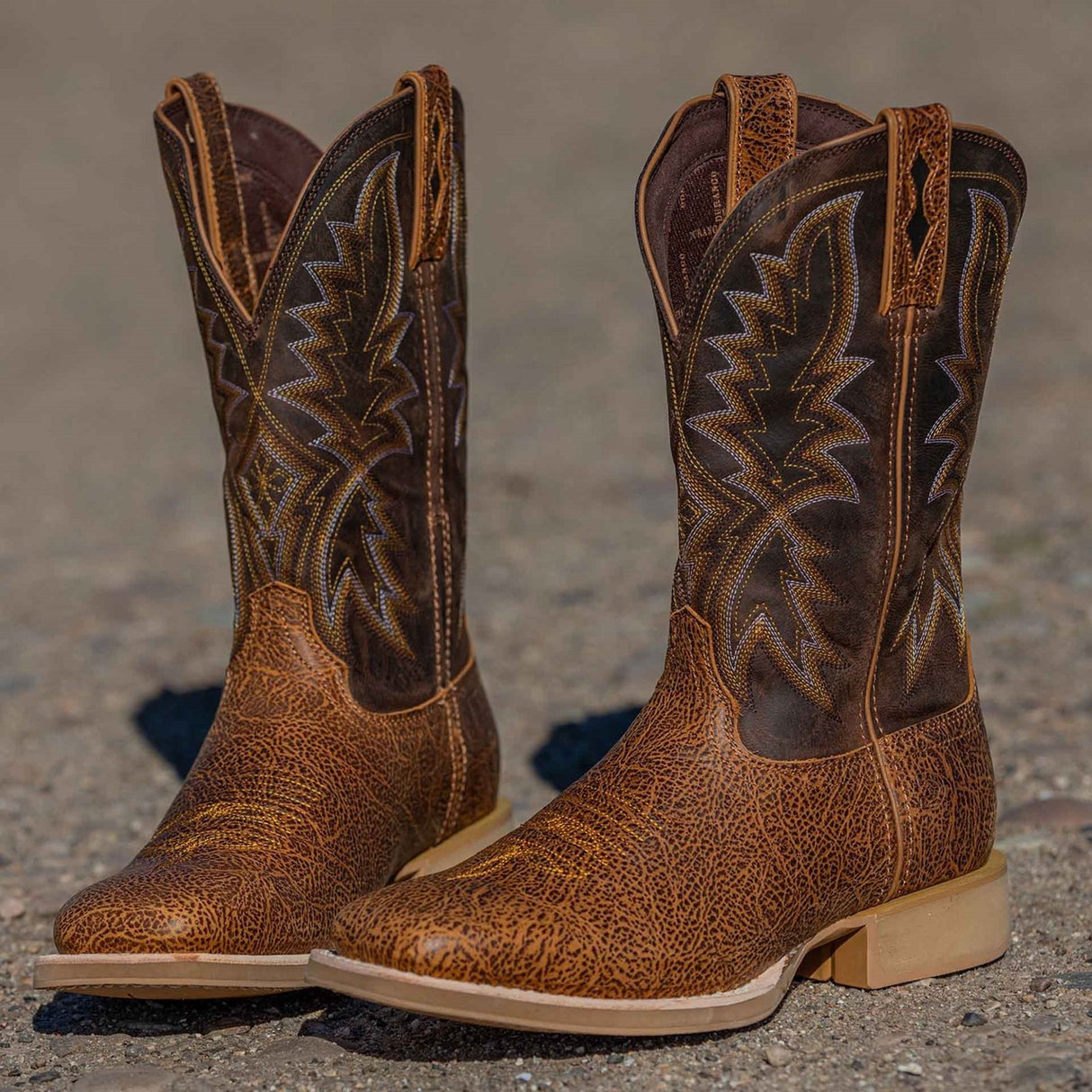 Herren Rebel Pro Lite Westernstiefel mit weiter Passform Hellbraun