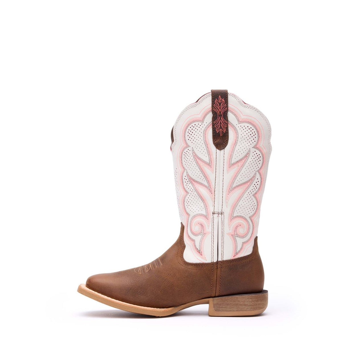 Damen Lady Rebel Pro Westernstiefel Trail-Braun Weiss