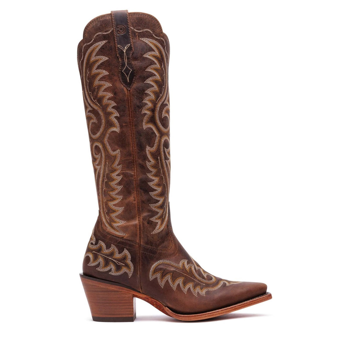 Damen Crush Westernstiefel Treibholz-Braun